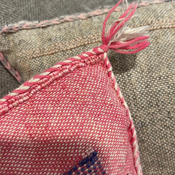Turkish kilim pillow pink - Picture 5 of 5